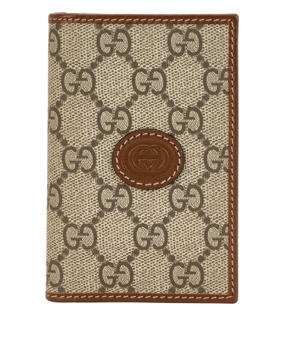 Gucci Card Wallet, &pound;180, Accessories, Beige/Brown, Canvas/Leather, Front view